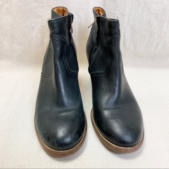 Madewell Winston Boot Black leather bootie 9.5 - Picture 2 of 8